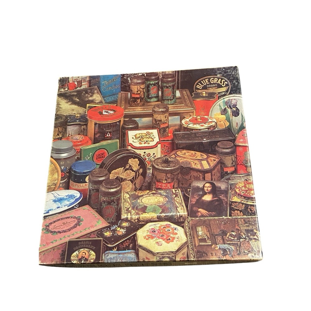 Vintage TENS OF TINS 500 piece puzzle EATON  1980 COMPLETE in Original Box